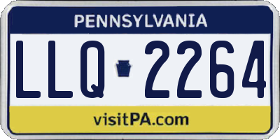 PA license plate LLQ2264