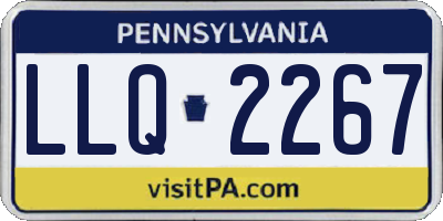 PA license plate LLQ2267