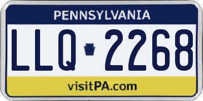 PA license plate LLQ2268