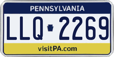 PA license plate LLQ2269