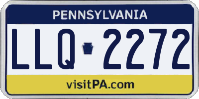PA license plate LLQ2272