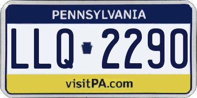 PA license plate LLQ2290