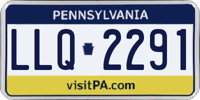 PA license plate LLQ2291