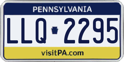 PA license plate LLQ2295