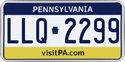 PA license plate LLQ2299