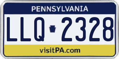 PA license plate LLQ2328
