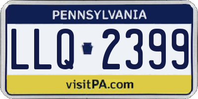 PA license plate LLQ2399