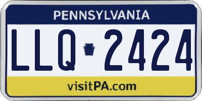 PA license plate LLQ2424