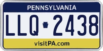 PA license plate LLQ2438