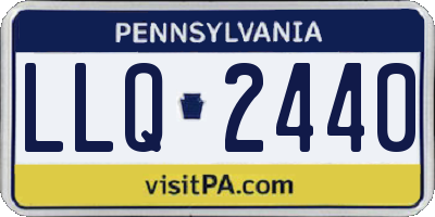 PA license plate LLQ2440