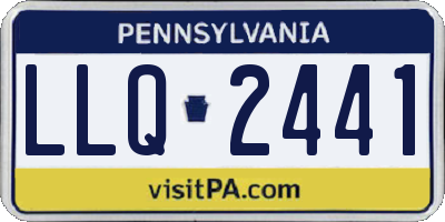 PA license plate LLQ2441