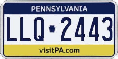 PA license plate LLQ2443