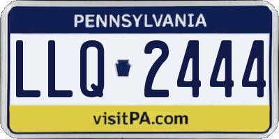 PA license plate LLQ2444