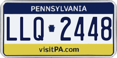 PA license plate LLQ2448