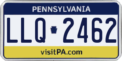 PA license plate LLQ2462