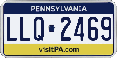 PA license plate LLQ2469