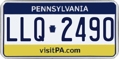 PA license plate LLQ2490