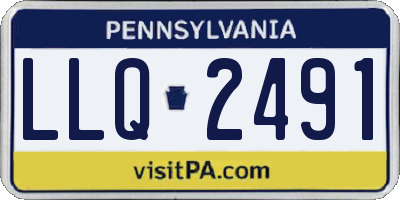 PA license plate LLQ2491