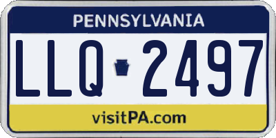 PA license plate LLQ2497