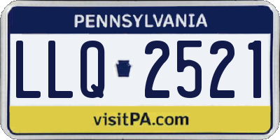 PA license plate LLQ2521