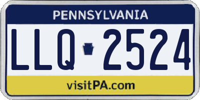 PA license plate LLQ2524