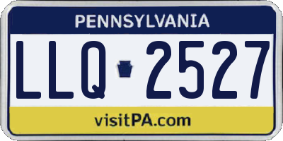 PA license plate LLQ2527