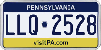 PA license plate LLQ2528