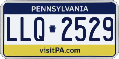 PA license plate LLQ2529
