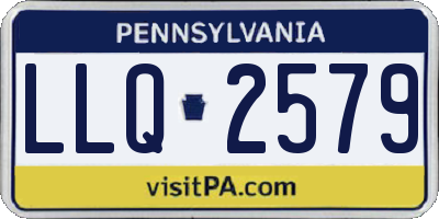 PA license plate LLQ2579