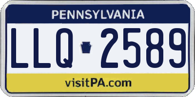 PA license plate LLQ2589
