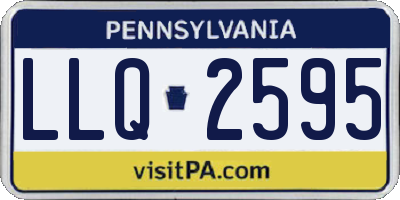 PA license plate LLQ2595