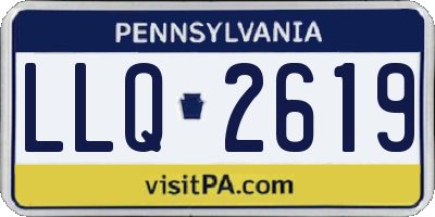 PA license plate LLQ2619