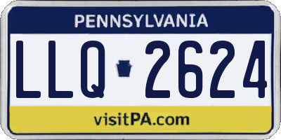 PA license plate LLQ2624