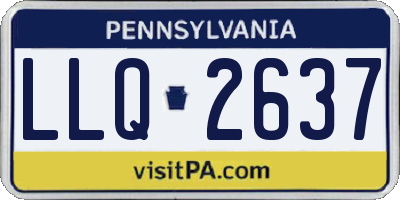 PA license plate LLQ2637