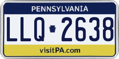 PA license plate LLQ2638