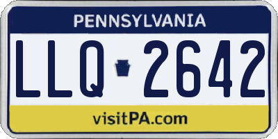 PA license plate LLQ2642