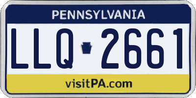 PA license plate LLQ2661