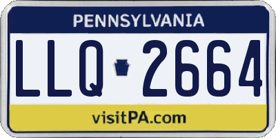 PA license plate LLQ2664