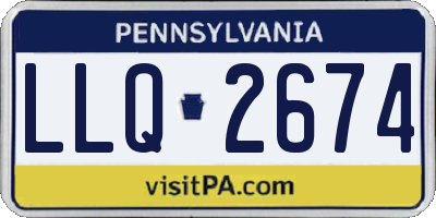 PA license plate LLQ2674