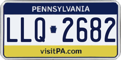 PA license plate LLQ2682