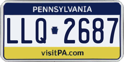 PA license plate LLQ2687
