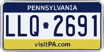 PA license plate LLQ2691