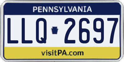 PA license plate LLQ2697