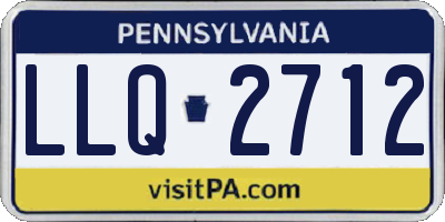 PA license plate LLQ2712