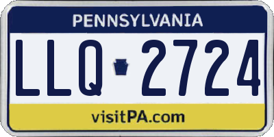 PA license plate LLQ2724