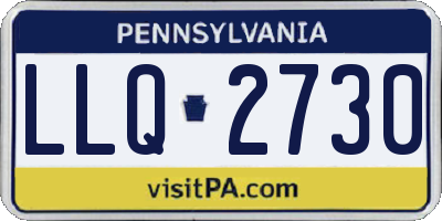 PA license plate LLQ2730