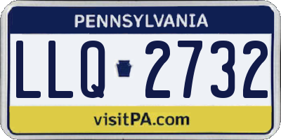 PA license plate LLQ2732