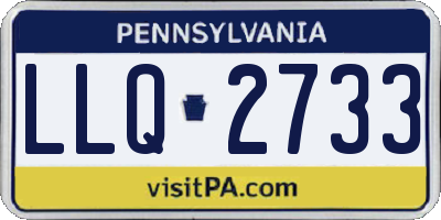 PA license plate LLQ2733