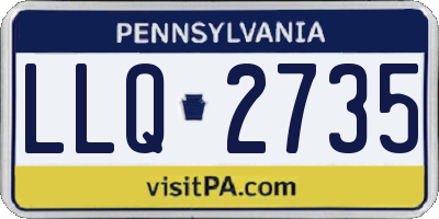 PA license plate LLQ2735