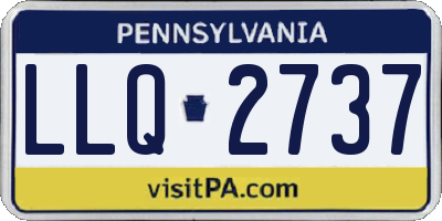 PA license plate LLQ2737